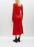 Wool Amuzen Dress — Red