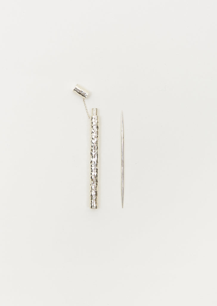 Silver Toothpick and Case
