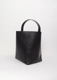 Leather Shoulder Bag — Black