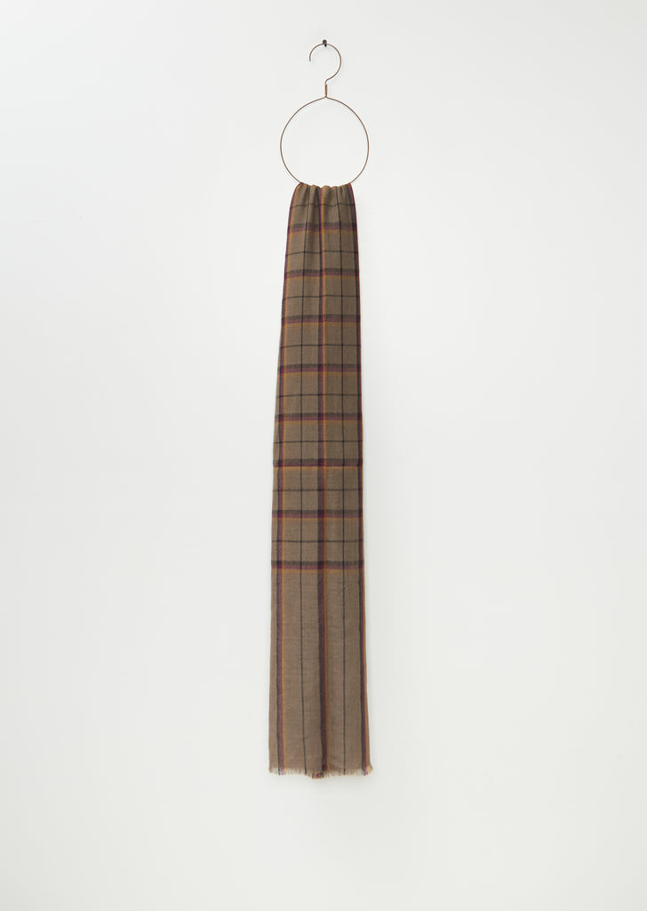 Kita Plaid Cashmere Stole
