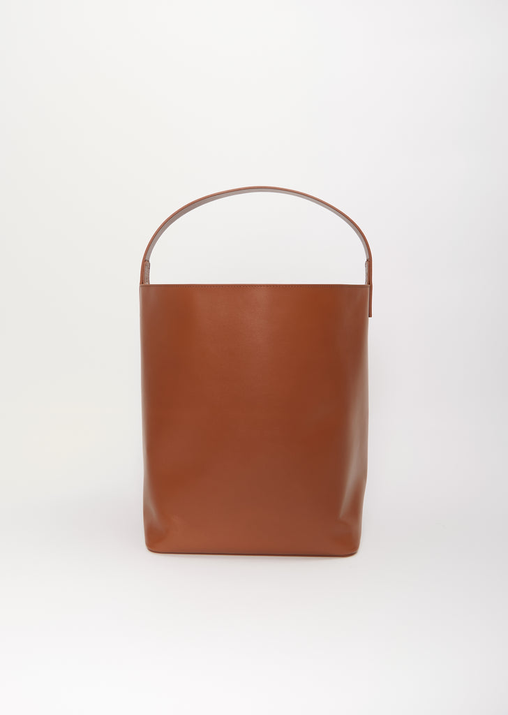 Leather Shoulder Bag — Brown