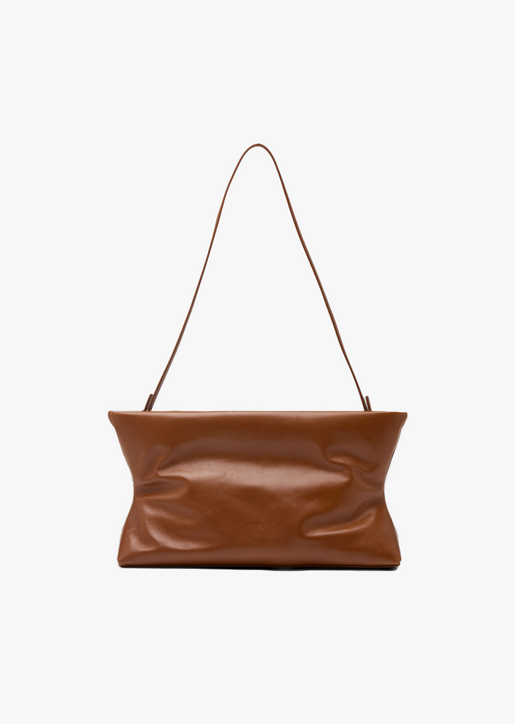 Dipi Leather Pochette Bag — Basalt