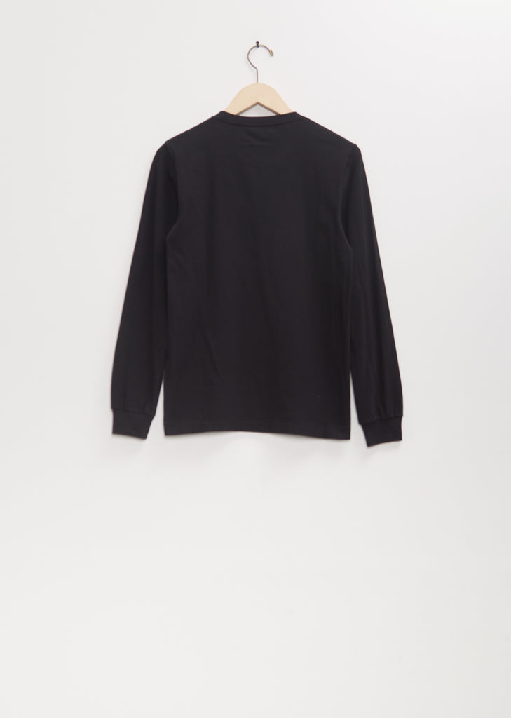 Cotton Seamless Long Sleeve Tee — Black