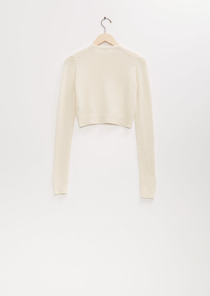 Summer Cashmere Knit Crewneck Cardigan