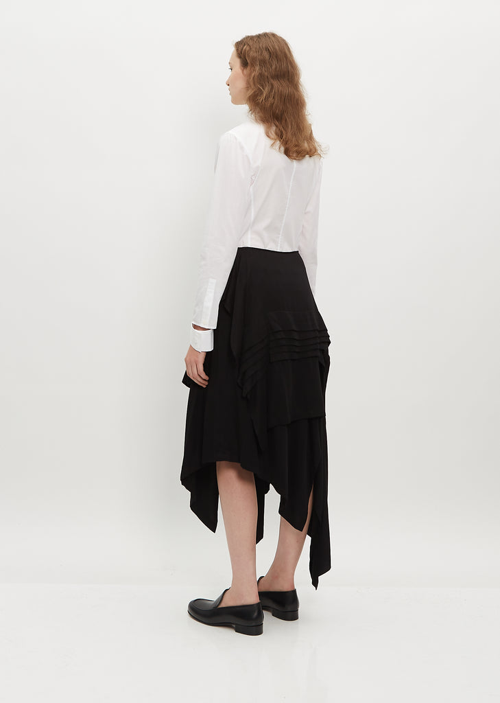 Horizontal Pintuck Skirt