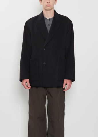 Wool Cashmere Peak Lapel Jacket