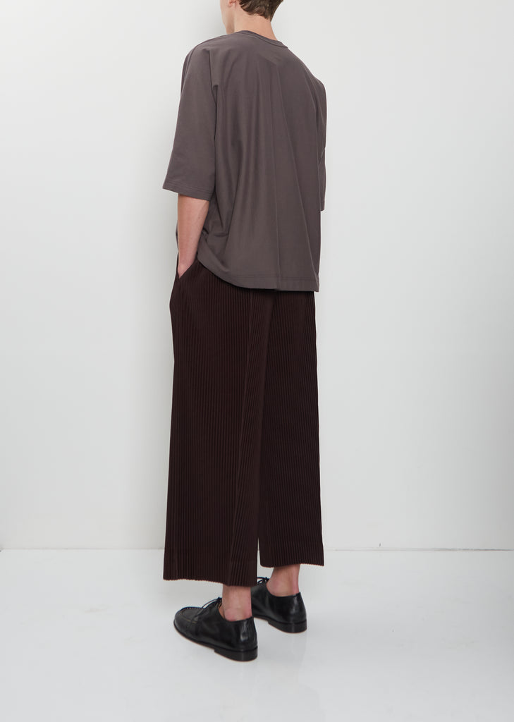 Straight Pleated Pants