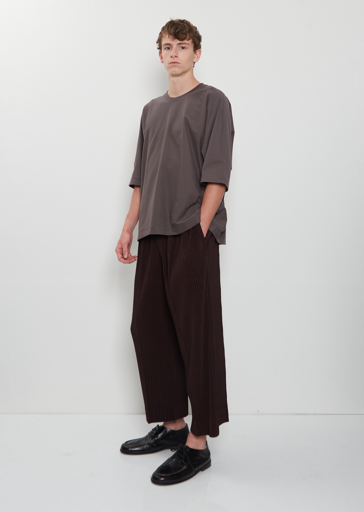 Straight Pleated Pants