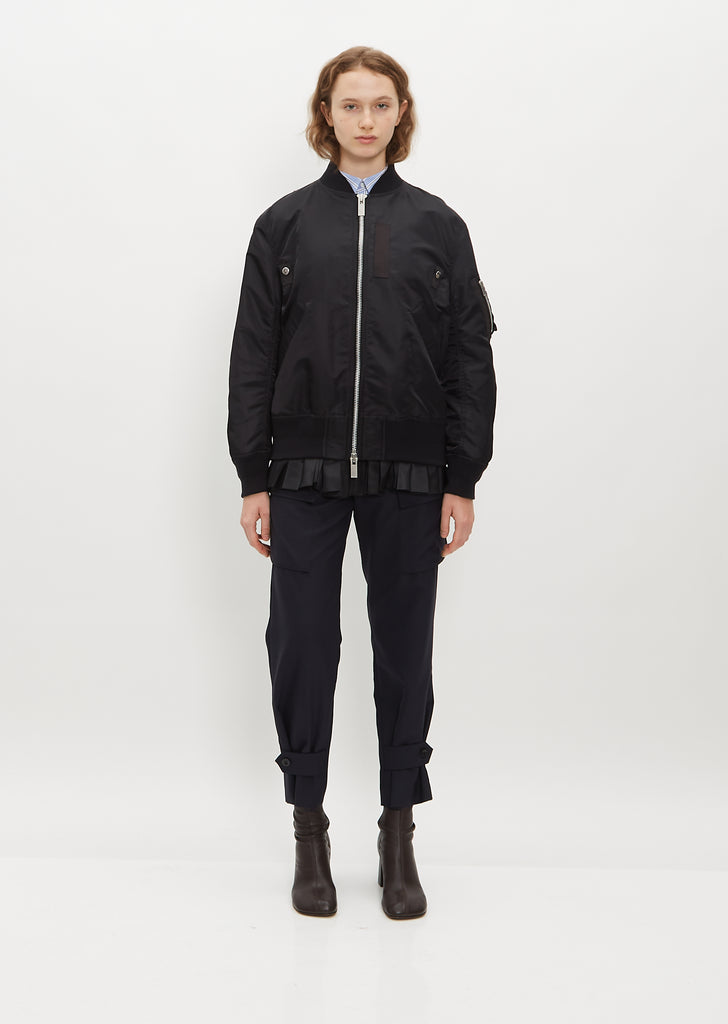 Arm Pocket Twill Jacket - Black