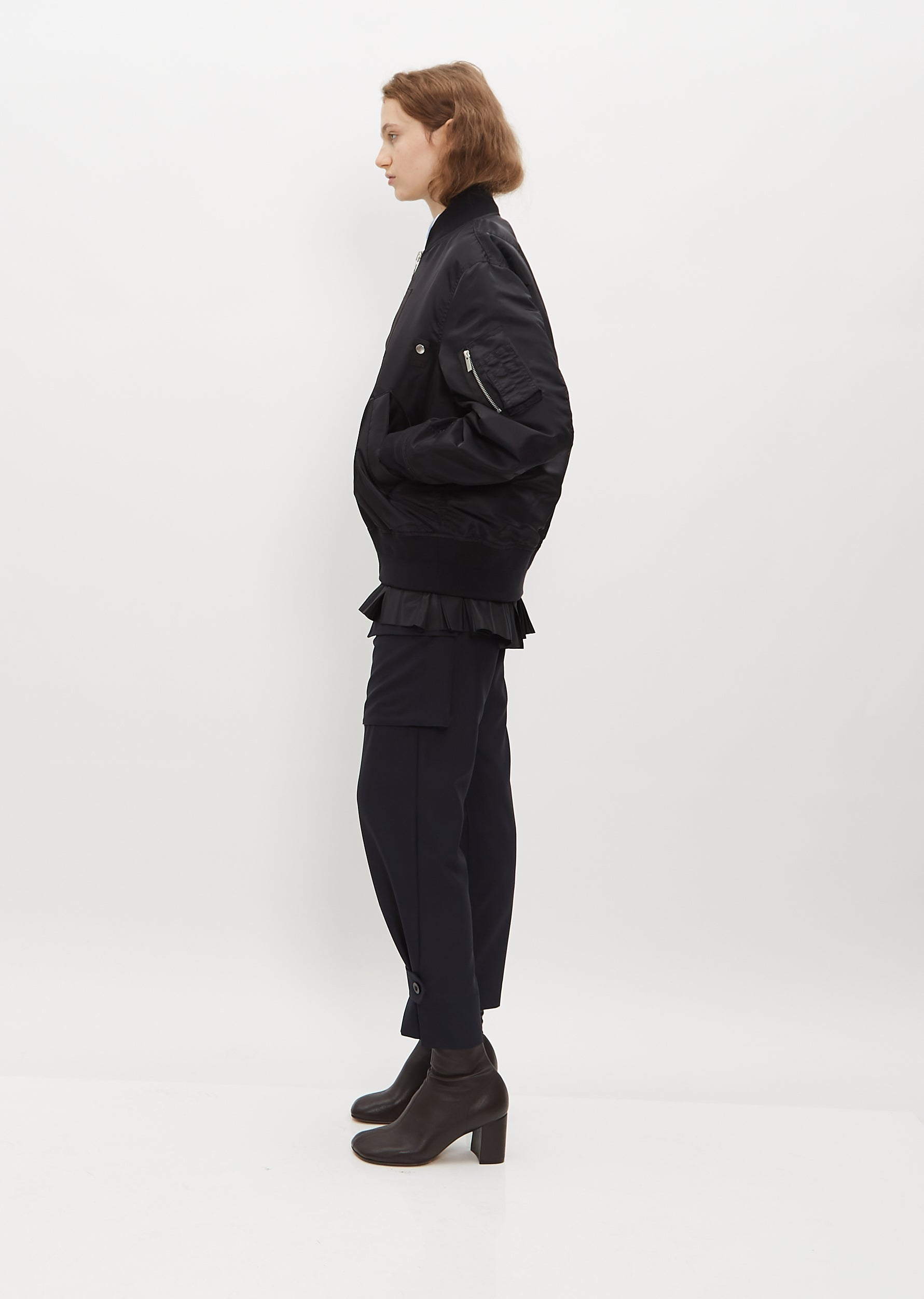 Arm Pocket Twill Jacket - Black – La Garçonne