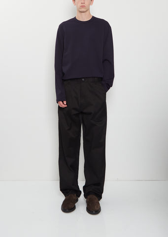 Patch Pockets Cotton Pants