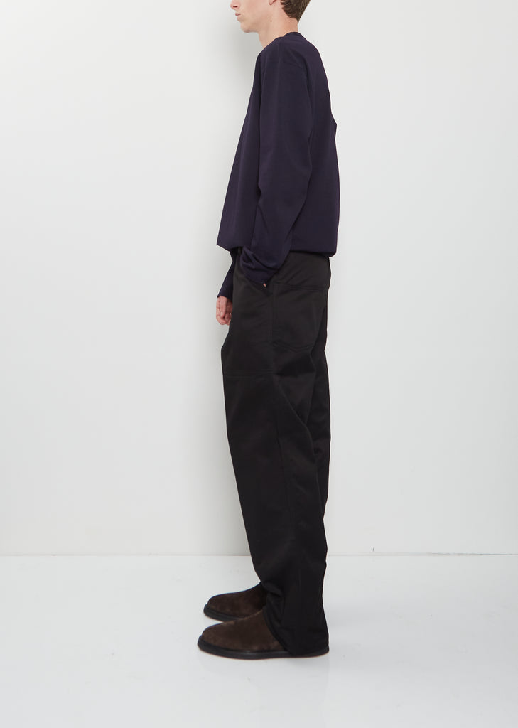 Patch Pockets Cotton Pants