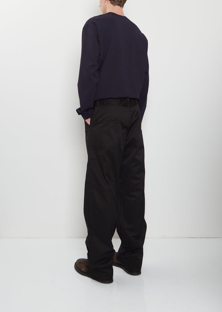 Patch Pockets Cotton Pants