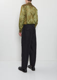 Pleated Cropped Pants