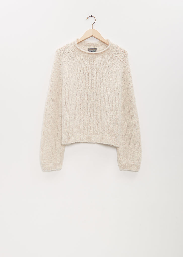 Cashmere Silk Chili Sweater — Ivory