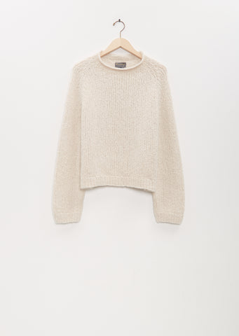 Cashmere Silk Chili Sweater — Ivory