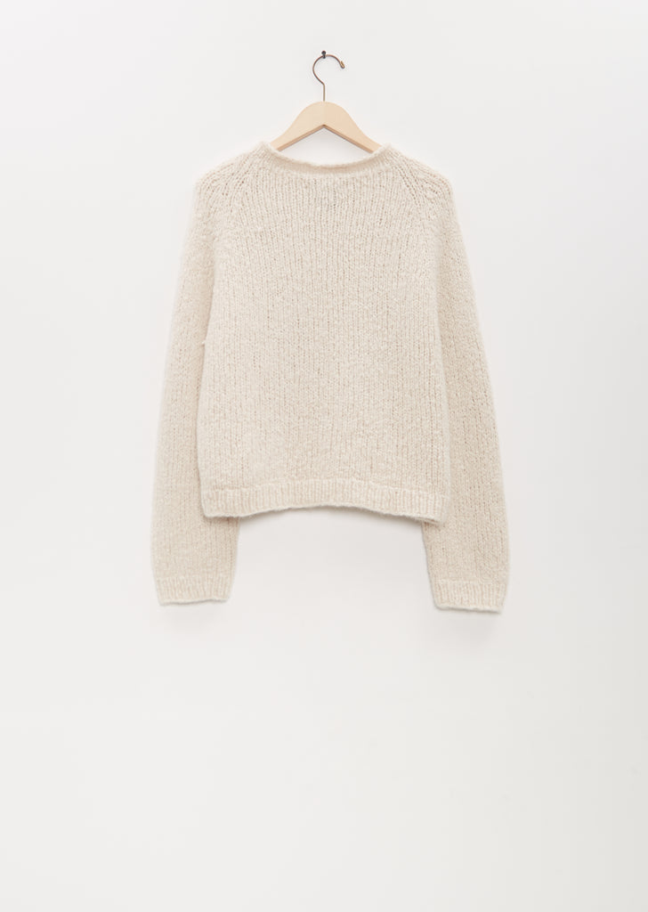 Cashmere Silk Chili Sweater — Ivory