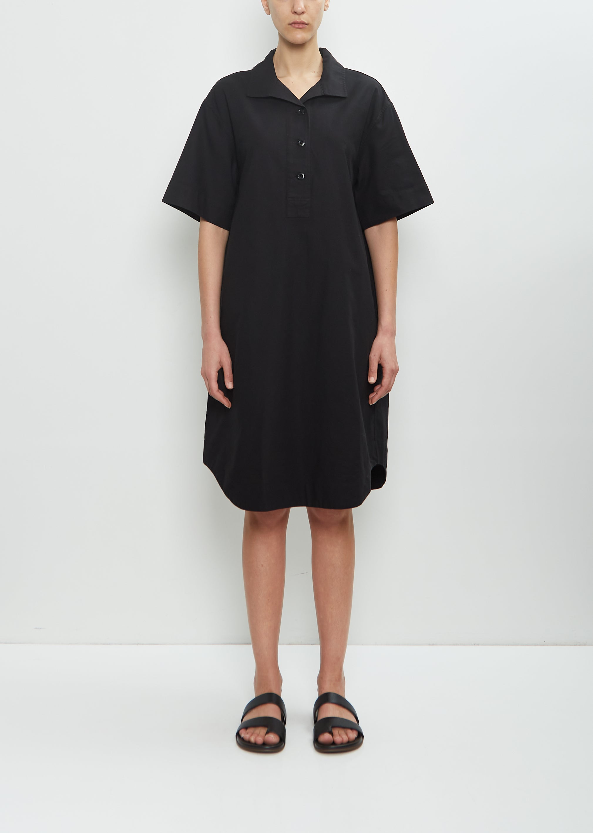 Cotton Pull On Shirt Dress – La Garçonne