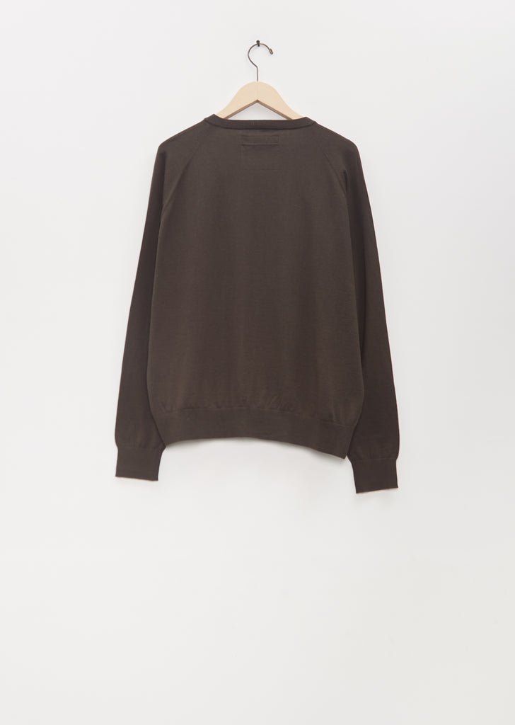 Cotton Cashmere Bomber — Black Olive