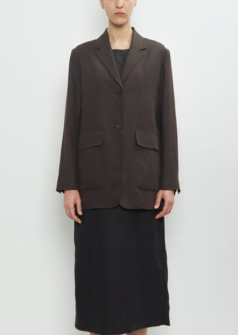 Linen Patch Pocket Blazer