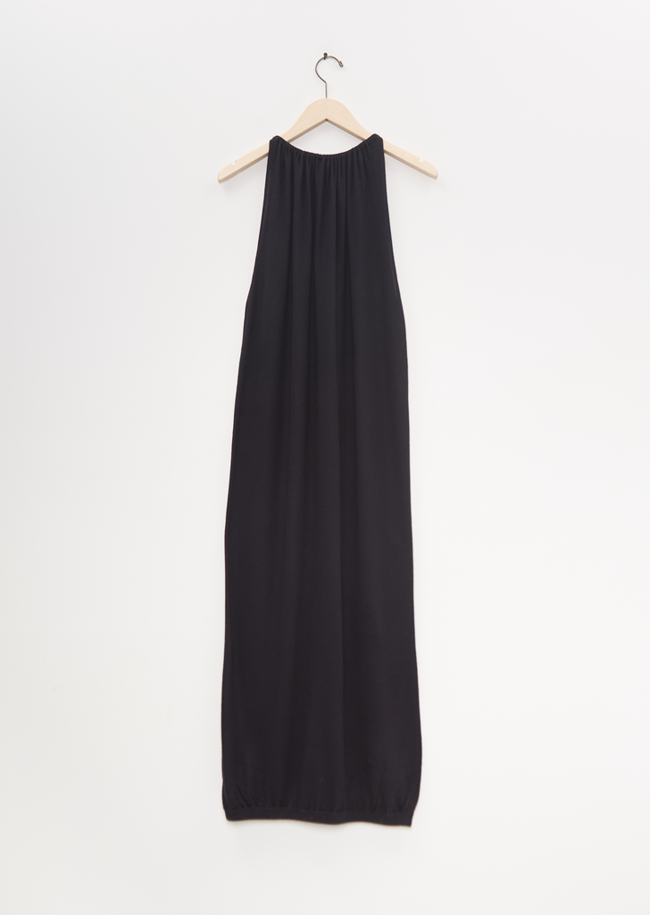 Silk Cashmere Long Drape Dress