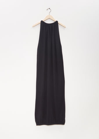 Silk Cashmere Long Drape Dress