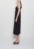 Silk Blend Bow Sash Slip Dress
