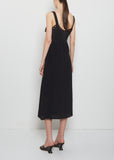 Silk Blend Bow Sash Slip Dress