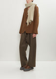 Fuzzy Feutre Cashmere Shawl — Fog
