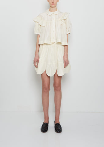 Petal Hem Mini Skirt