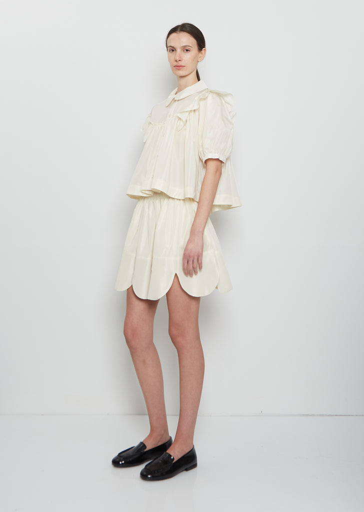 Petal Hem Mini Skirt