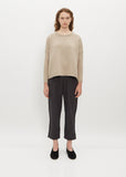 Pullover Wool Cotton Sweater — Ecru