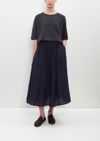 Raw Wool and Linen Skirt