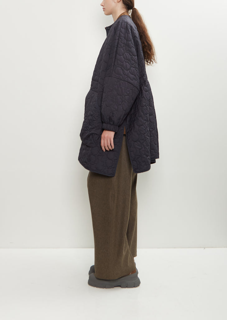 Sungjin Recycled Poly Reversible Cape — Navy / Hazel