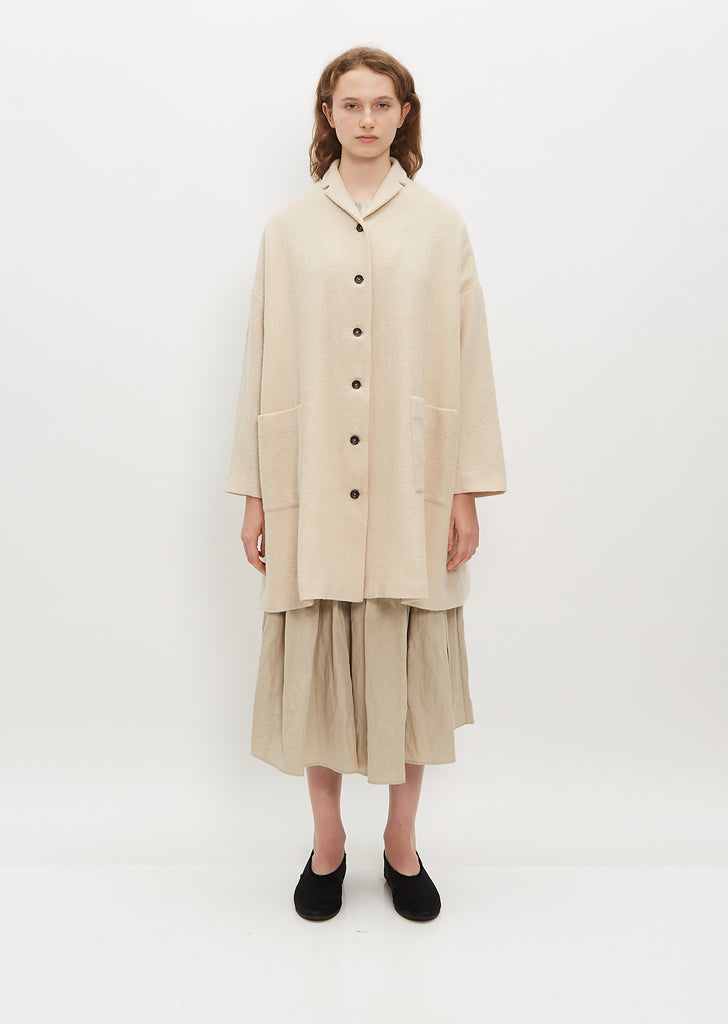 Oversize Fleece Wool Coat
