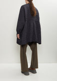Sungjin Recycled Poly Reversible Cape — Navy / Hazel