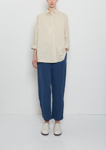 Fabi Linen Pant — Blue