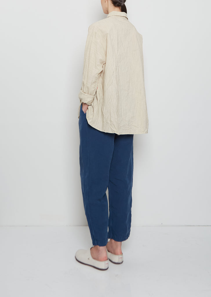 Fabi Linen Pant — Blue