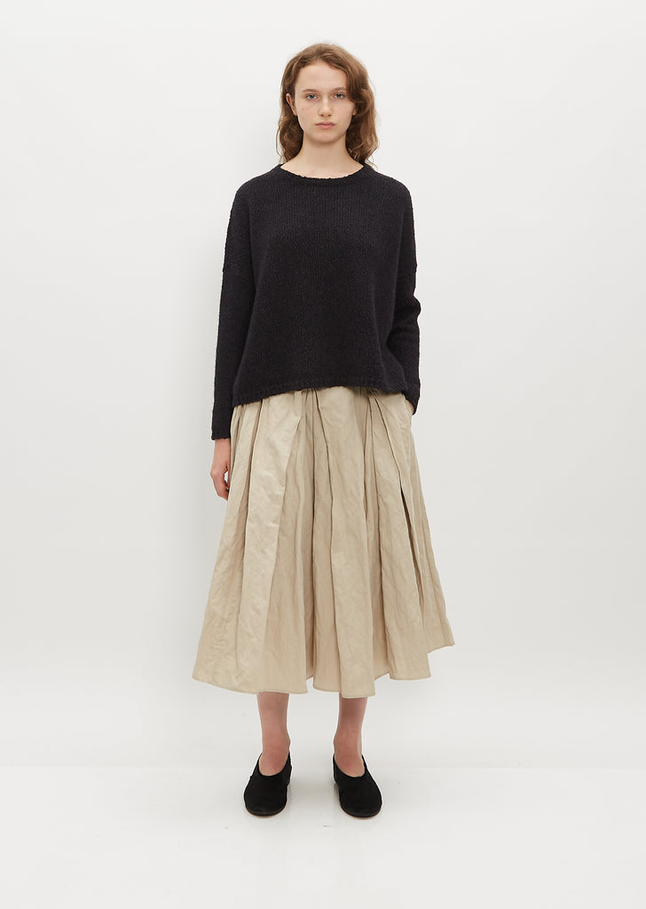 Long Ruched Skirt