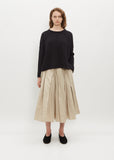 Long Ruched Skirt