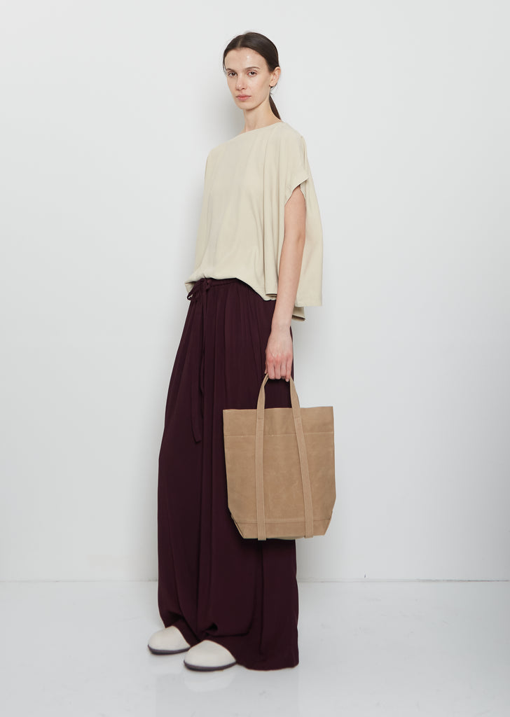 Washed Canvas 6 Pockets Tote, Tall Small