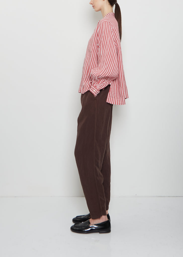 Biggy Grandad Linen Blend Shirt