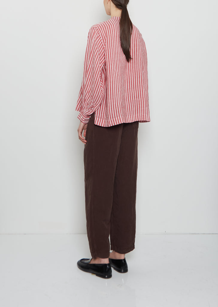 Biggy Grandad Linen Blend Shirt