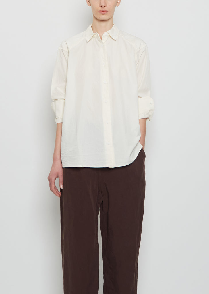Days Travail Cotton Shirt — Off White