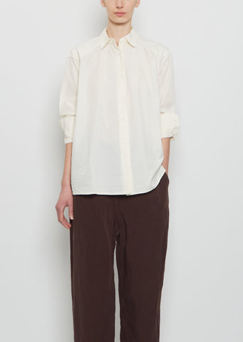 Days Travail Cotton Shirt — Off White