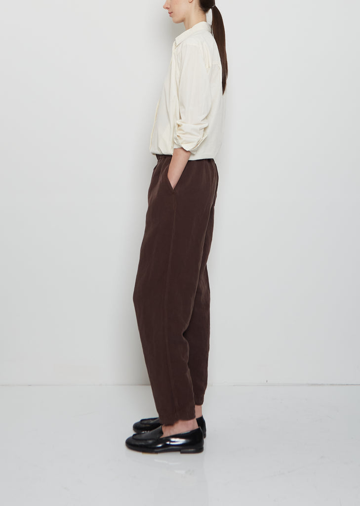 Fabi Linen Pant — Brown