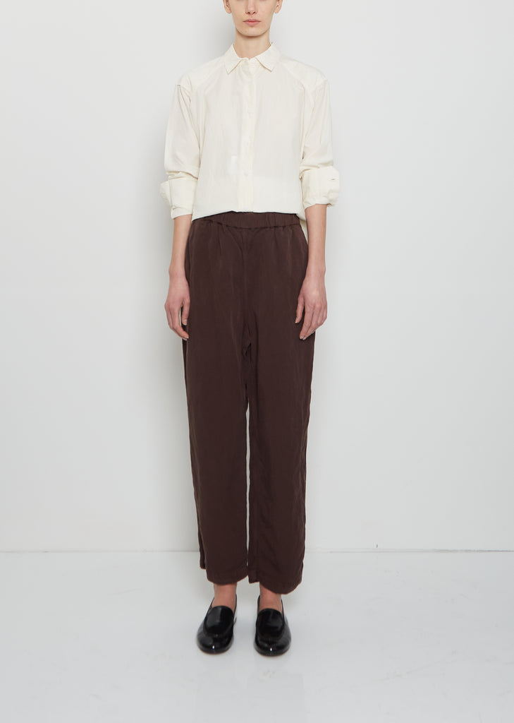 Fabi Linen Pant — Brown