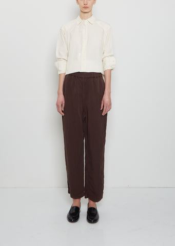 Fabi Linen Pant — Brown