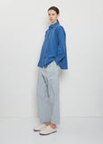 Days Travail Cotton Shirt — Medium Blue