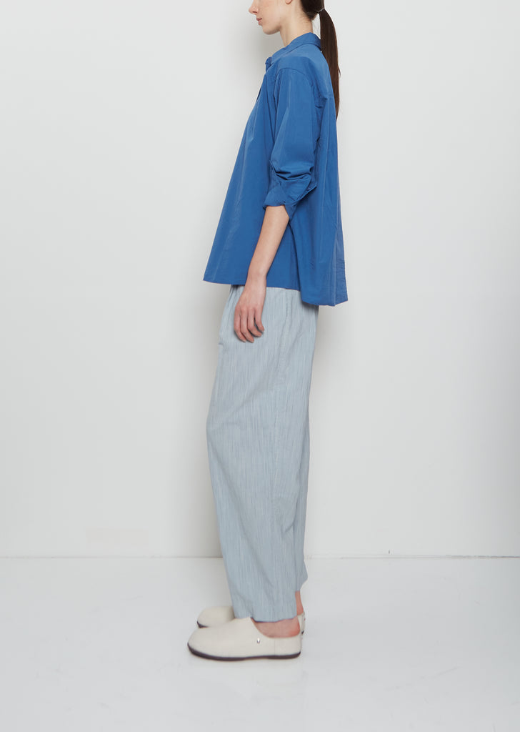 Days Travail Cotton Shirt — Medium Blue